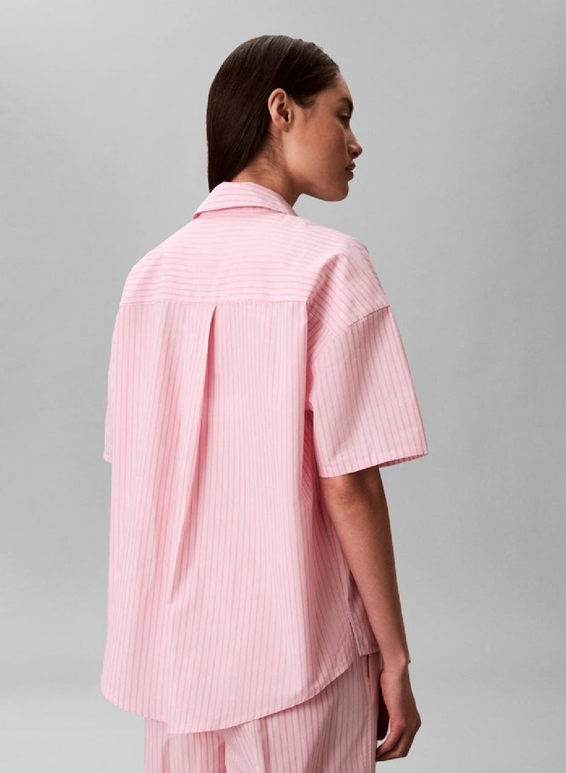 CALVIN KLEIN Cotton Poplin Pants Pyjama Set - Image 4